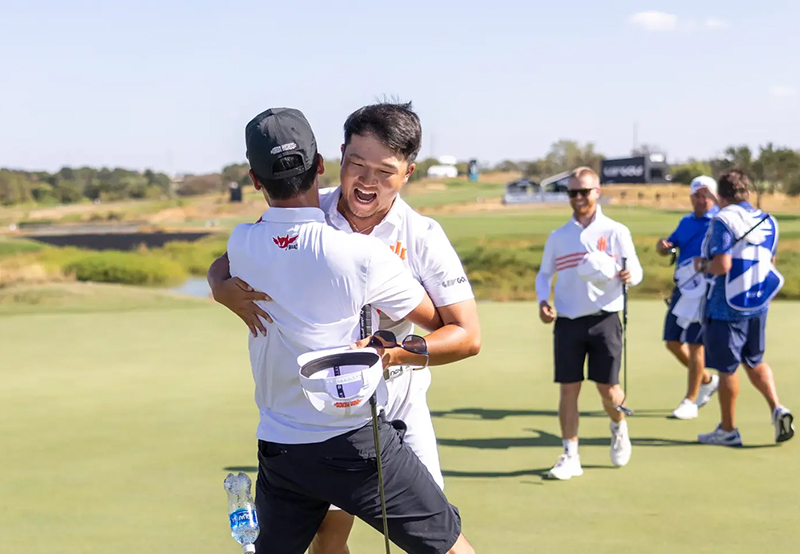 LIV-Golf-Team-Championship-Dallas Irons Heads Iron Heads captain Kevin Na Jinichiro Kozuma LIV Golf Dallas