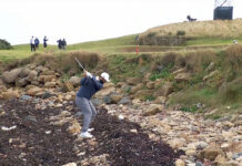 Watch: Jon Rahm Saves Par From the Seaweed During Dunhill Links Championship Jon Rahm Seaweed Shot 12th hole at Kingsbarns Golf Links Alfred Dunhill Links Championship