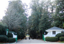 Hurricane Helene Damaged Augusta National But Course Should Be Ready For Masters entrance to Augusta National Golf Club Hurricane Helene