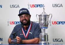 J.J. Spaun Thought He Had Done Enough. Presidents Cup Snub Says Otherwise 2025 US Open JJ Spaun Wins Media Press Conference Trophy