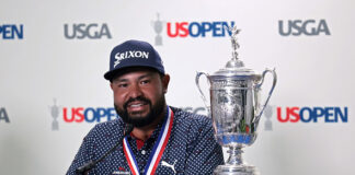 J.J. Spaun Thought He Had Done Enough. Presidents Cup Snub Says Otherwise 2025 US Open JJ Spaun Wins Media Press Conference Trophy