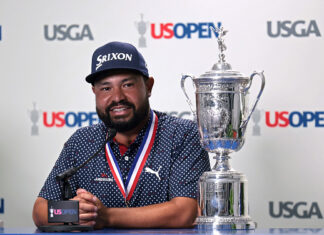 J.J. Spaun Thought He Had Done Enough. Presidents Cup Snub Says Otherwise 2025 US Open JJ Spaun Wins Media Press Conference Trophy
