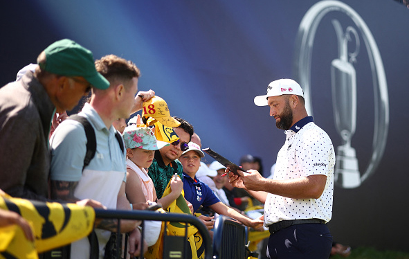 2025 British Open Primer Jon Rahm Autographs
