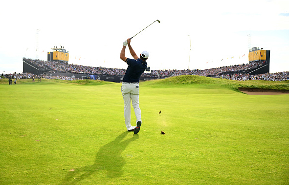2025 British Open Scottie Scheffler Wins Approach 18