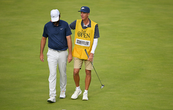 2025 British Open Scottie Scheffler Wins Caddie