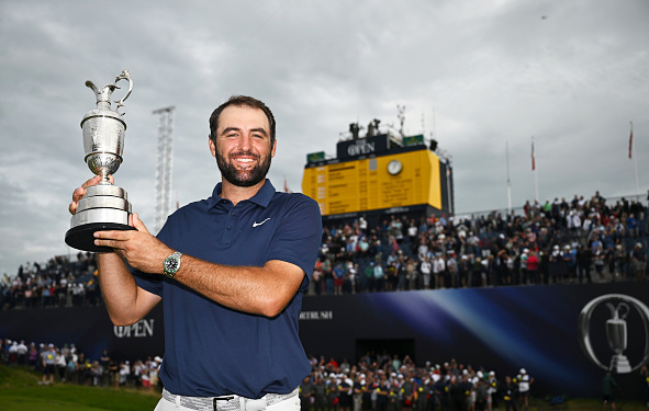2025 British Open Scottie Scheffler Wins Iconic Scoreboard
