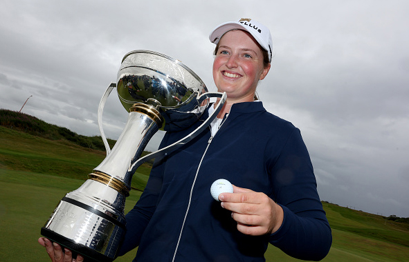 2025 LPGA Scottish Open Lottie Woad Wins Trophy