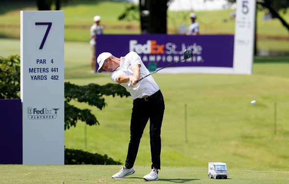 2025 FedEx St-Jude Championship Justin Rose Wins Tee Shot