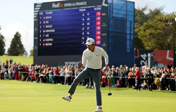 2025 French Open Michael Kim Wins Putt
