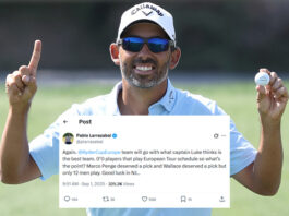 2025 X Post Larrazabal Critiques Donald Ryder Cup Photo