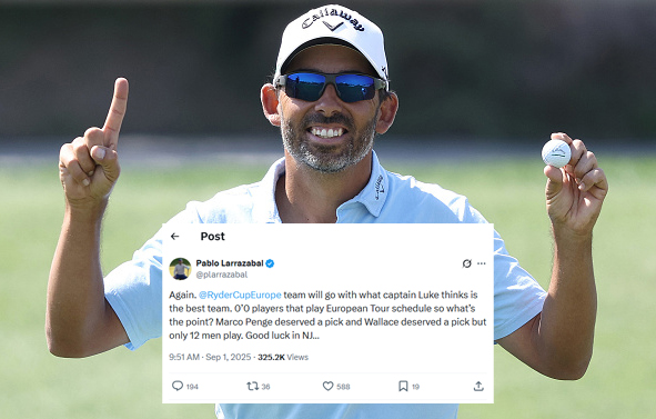 2025 X Post Larrazabal Critiques Donald Ryder Cup Photo 2025 X Post Larrazabal Critiques Donald Ryder Cup Photo
