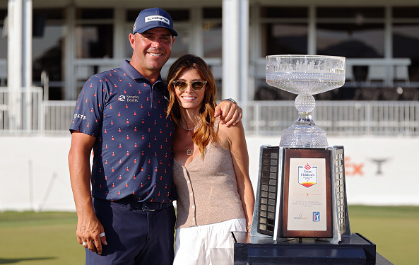 2026-Gary Woodland Wins Houston Open Wife Trophy