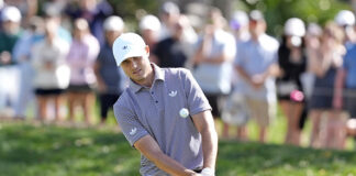 Watch Aberg’s Bunker Magic: Swede Chips in for Eagle En Route to Sawgrass Front-Nine Record 2026-Players Championship Ludvig Aberg Chip in