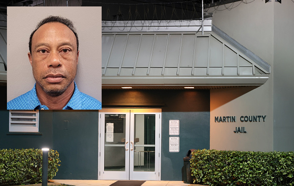 2026-Tiger Woods Car Accident Martin County Jail Booking Photo