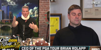 Source: “Pure Delusion” of PGA Tour CEO to Think Rahm & DeChambeau Would Accept Koepka-Like Punishment PGA Tour Pat McAfee Brian Rolapp LIV Golf