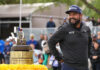 J.J. Spaun Claims Emotional Second Valero Texas Open Title 2026-Valero Texas Open JJ Spaun Wins Trophy