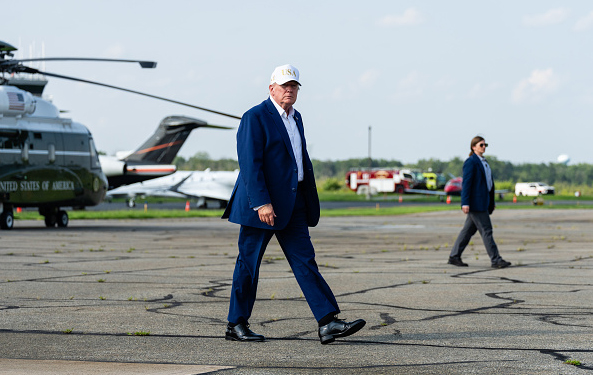 2026 LIV Golf NY President Trump Marine One