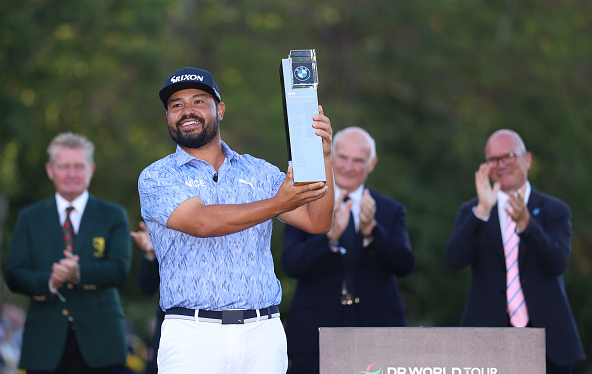 PGW-2026-BMW PGA Championship JJ Spaun Wins Ceremony 2026-BMW PGA Championship JJ Spaun Wins