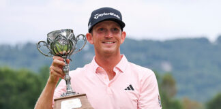 Jacob Bridgeman Storms Back With 61 to Win Inaugural Biltmore Championship 2026-Biltmore Championship Asheville Jacob Bridgeman Wins Trophy