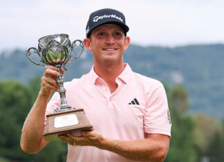 Jacob Bridgeman Storms Back With 61 to Win Inaugural Biltmore Championship 2026-Biltmore Championship Asheville Jacob Bridgeman Wins Trophy