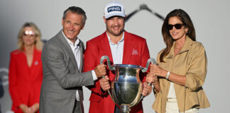 Lawrence Edges Casey in Four-Hole Playoff to Win the Omega European Masters Title 2026 Omega European Masters Thriston Lawrence Wins Cindy Crawford