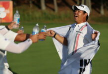 Tom Kim Wins Asian Games Gold, Earns Exemption From South Korean Military Service 2026-Asian Games Tom Kim Wins Gold Celebrates
