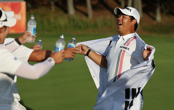 PGW-2026-Asian Games Tom Kim Wins Gold Celebrates 2026-Asian Games Tom Kim Wins Gold Celebrates