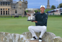 Adrian Meronk Rallies to Win Alfred Dunhill Links Title, Lock Up 2027 Card 2026-Dunhill Links Championship Adrian Meronk Wins Trophy Bridge
