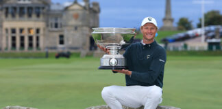 Adrian Meronk Rallies to Win Alfred Dunhill Links Title, Lock Up 2027 Card 2026-Dunhill Links Championship Adrian Meronk Wins Trophy Bridge
